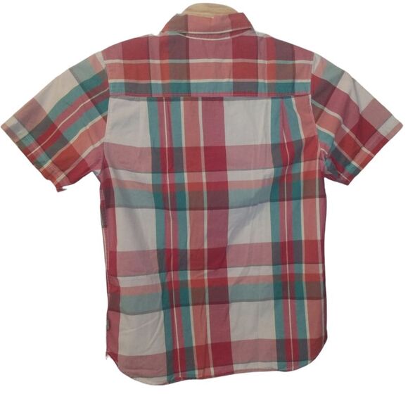 The North Face -Plaid Short Sleeve Button Up Medium - Picture 3 of 6